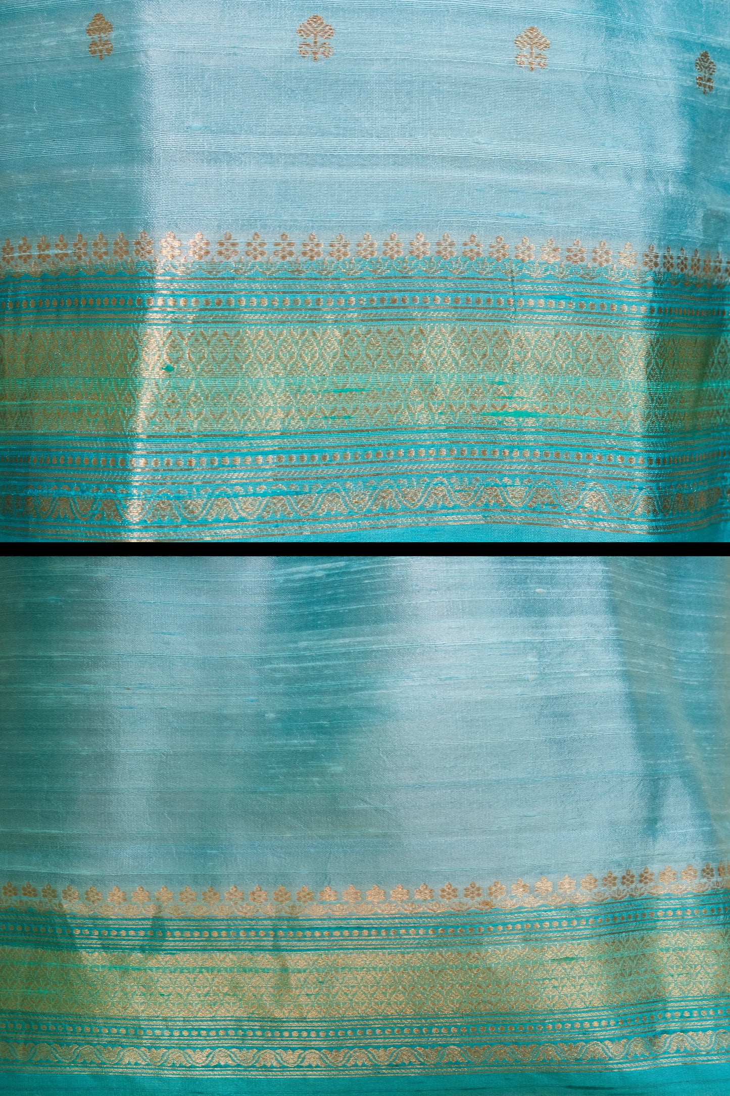Blue Handwoven Raw Silk suit