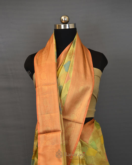 Beige Rangkat Woven Fancy Banarasi Saree