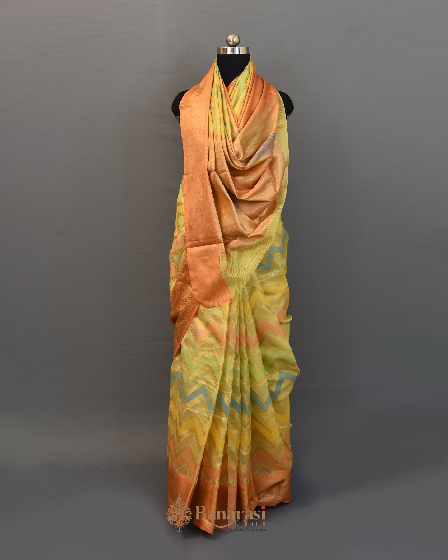 Beige Rangkat Woven Fancy Banarasi Saree