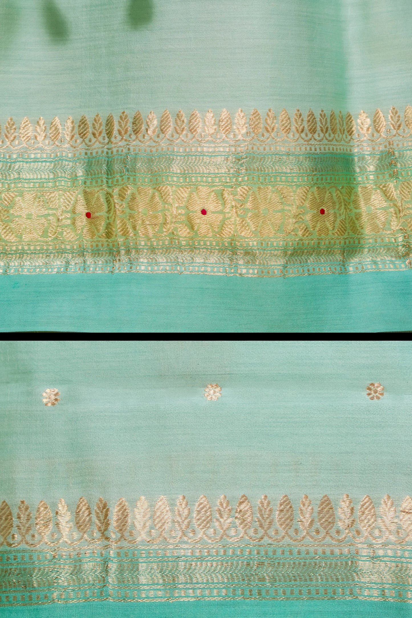 Sea Green Handwoven Chiniya Silk Suit Set