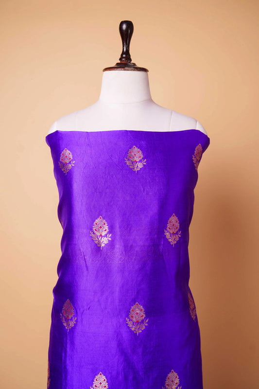 Violet Puna Silk Weaving Co-ord Set