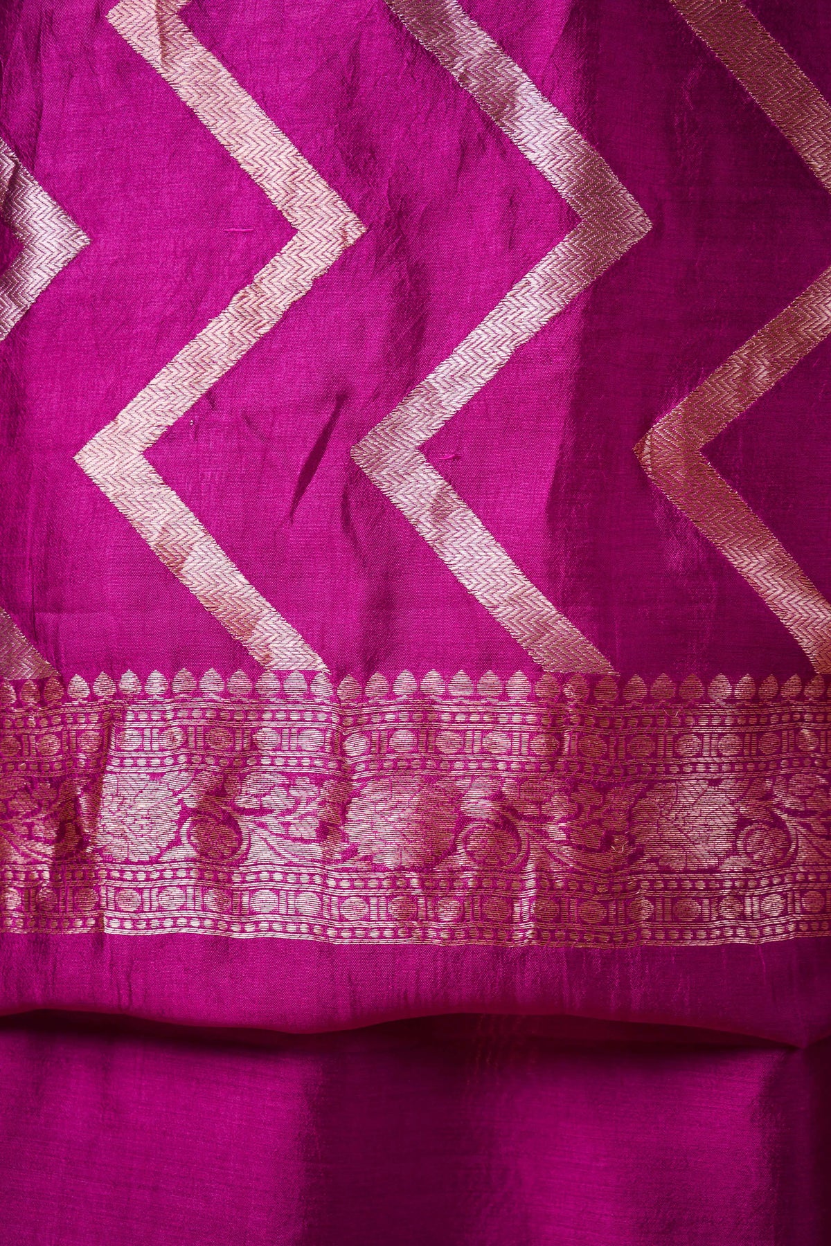 Magenta Puna Silk Weaving Co-ord Set