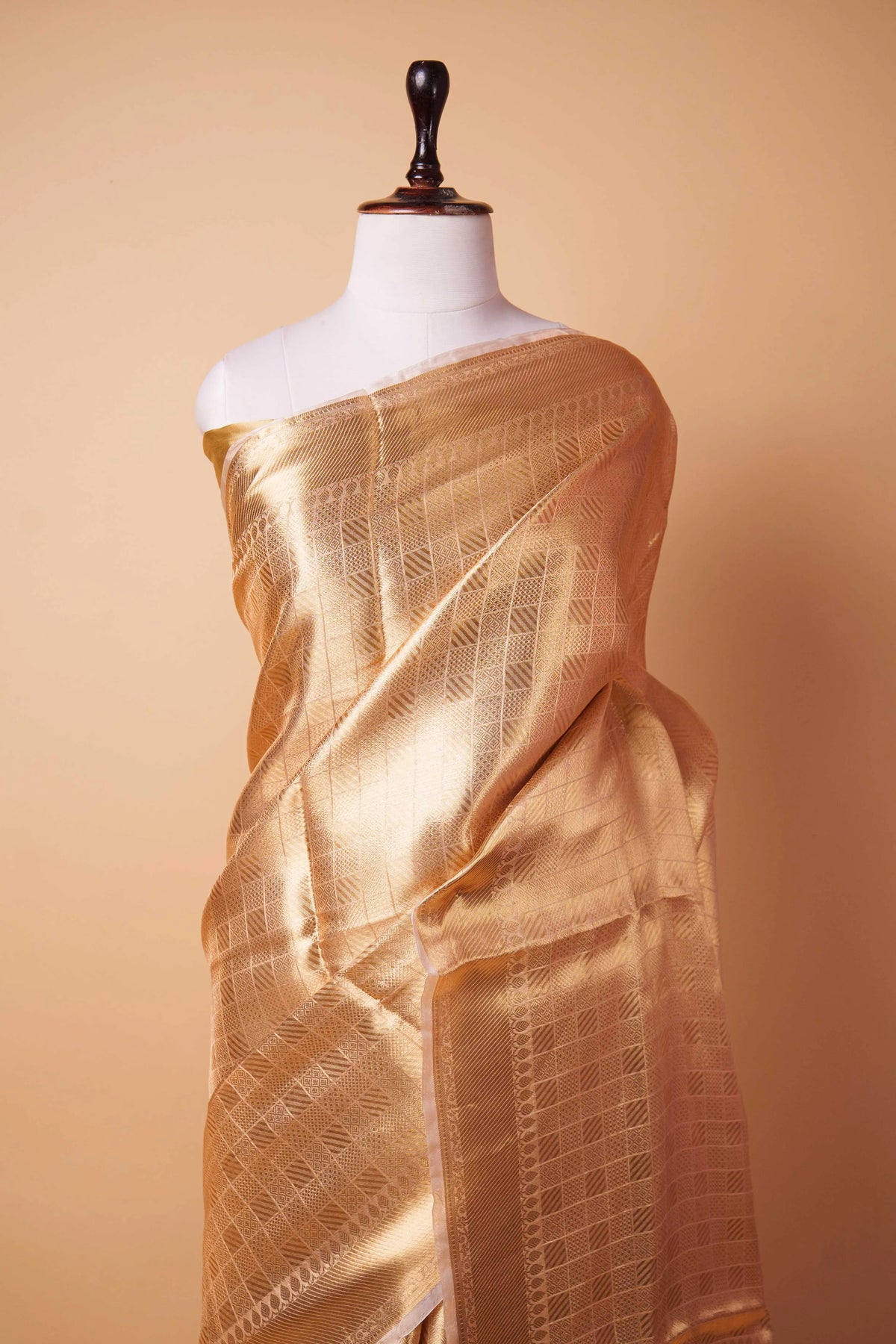 Golden Tissue Weaving Pure Silk Saree