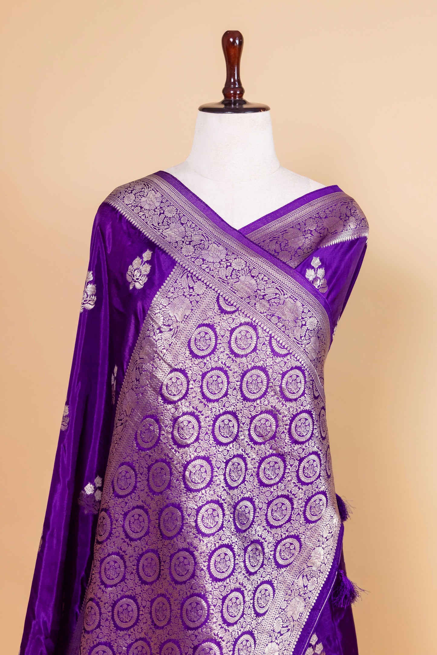Purple Sona Rupa Fancy Silk Saree