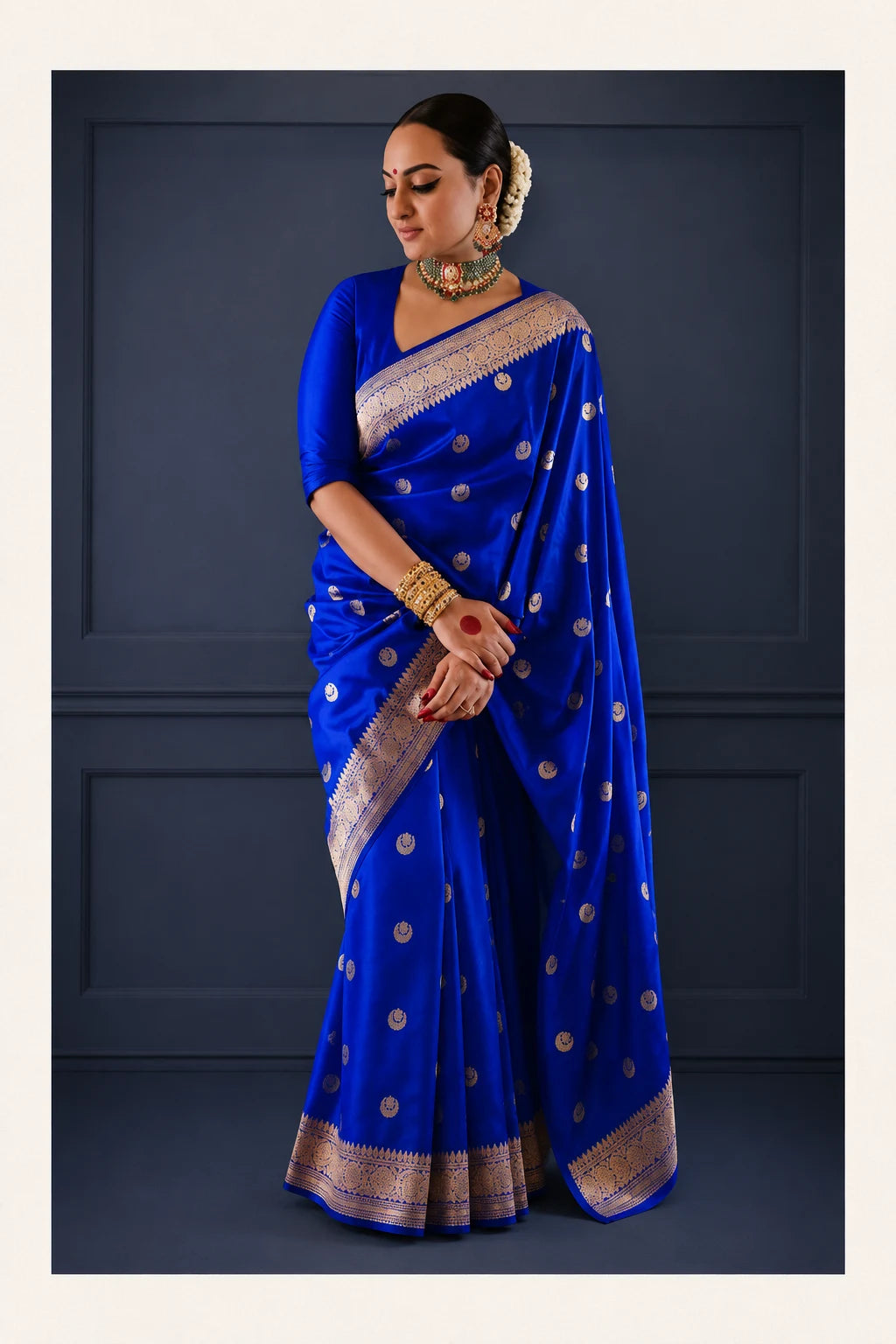 Sonakshi Sinha Chand Tara Katan Silk Saree