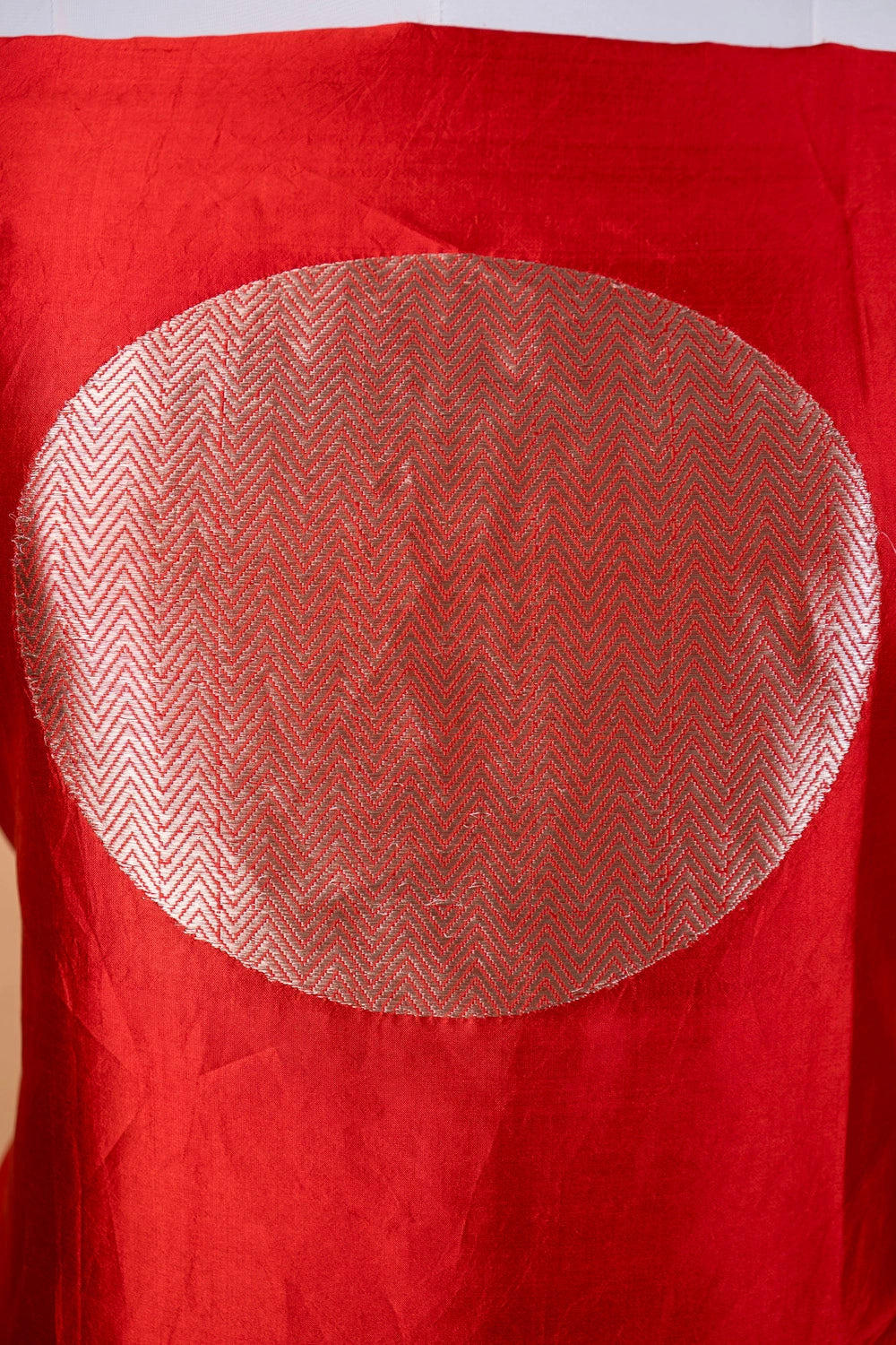 Rich Red Katan Silk Weaving Co-ords