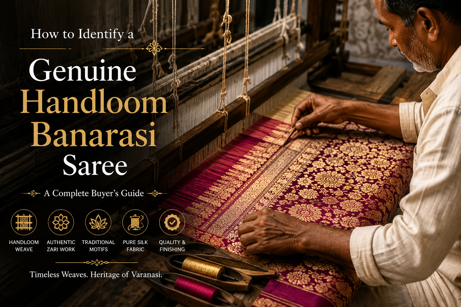 How to Identify a Genuine Handloom Banarasi Saree