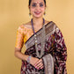 Coffee Brown Handwoven Katan Banarasi Silk Saree