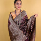 Coffee Brown Handwoven Katan Banarasi Silk Saree