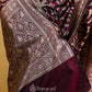 Coffee Brown Handwoven Katan Banarasi Silk Saree