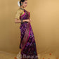 Magenta Multicolor Bird Weaving  Katan Banarasi Silk Saree