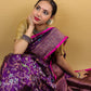 Magenta Multicolor Bird Weaving  Katan Banarasi Silk Saree