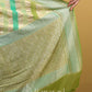 Pista Green Rangkat Khaddi Banarasi Georgette Silk Saree