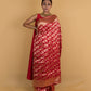 Ethnic Red Katan Banarasi Silk Saree