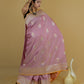 Pastel Pink Sona Rupa Kadhwa Katan Banarasi Silk Saree