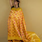 Fine Yellow Rangkat Katan Banarasi Silk Saree