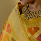 Fine Yellow Rangkat Katan Banarasi Silk Saree