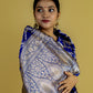 Royal Blue Katan Banarasi Silk Saree