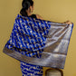 Royal Blue Katan Banarasi Silk Saree