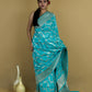 Sky Blue Sona Rupa Zari Floral Katan Banarasi Silk Saree