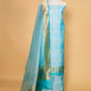 Blue Handwoven Raw Silk suit