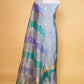 Powder Blue Handwoven Chiniya Silk Suit