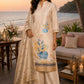 Cream Digital Print Puna Silk Suit