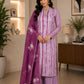 Onion Pink Shibori Dye Munga Silk Suit
