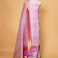 Lavender Handwoven Raw Silk Suit