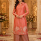 Rust Tissue Applique Puna Silk Co-ords