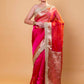 Rani Dhup Chav Embellished Lace Pure Soft Tissue Silk Saree