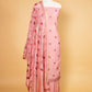 Peachy Pink Embroidered Mul Cotton Suit
