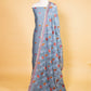 Powder Blue Embroidered Mul Cotton Suit