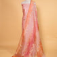 Peach Handwoven Chiniya Silk Suit
