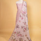 Light Pink Pure Linen Embroidered Suit