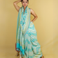 Sea Green Rangkat Khaddi Banarasi Georgette Silk Saree