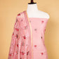 Peachy Pink Embroidered Mul Cotton Suit