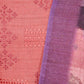Brick Orange Matka Linen Embroidered Suit