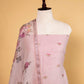 Light Pink Pure Linen Embroidered Suit