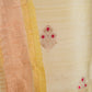 Yellow & Peach Handwoven Raw Silk Suit