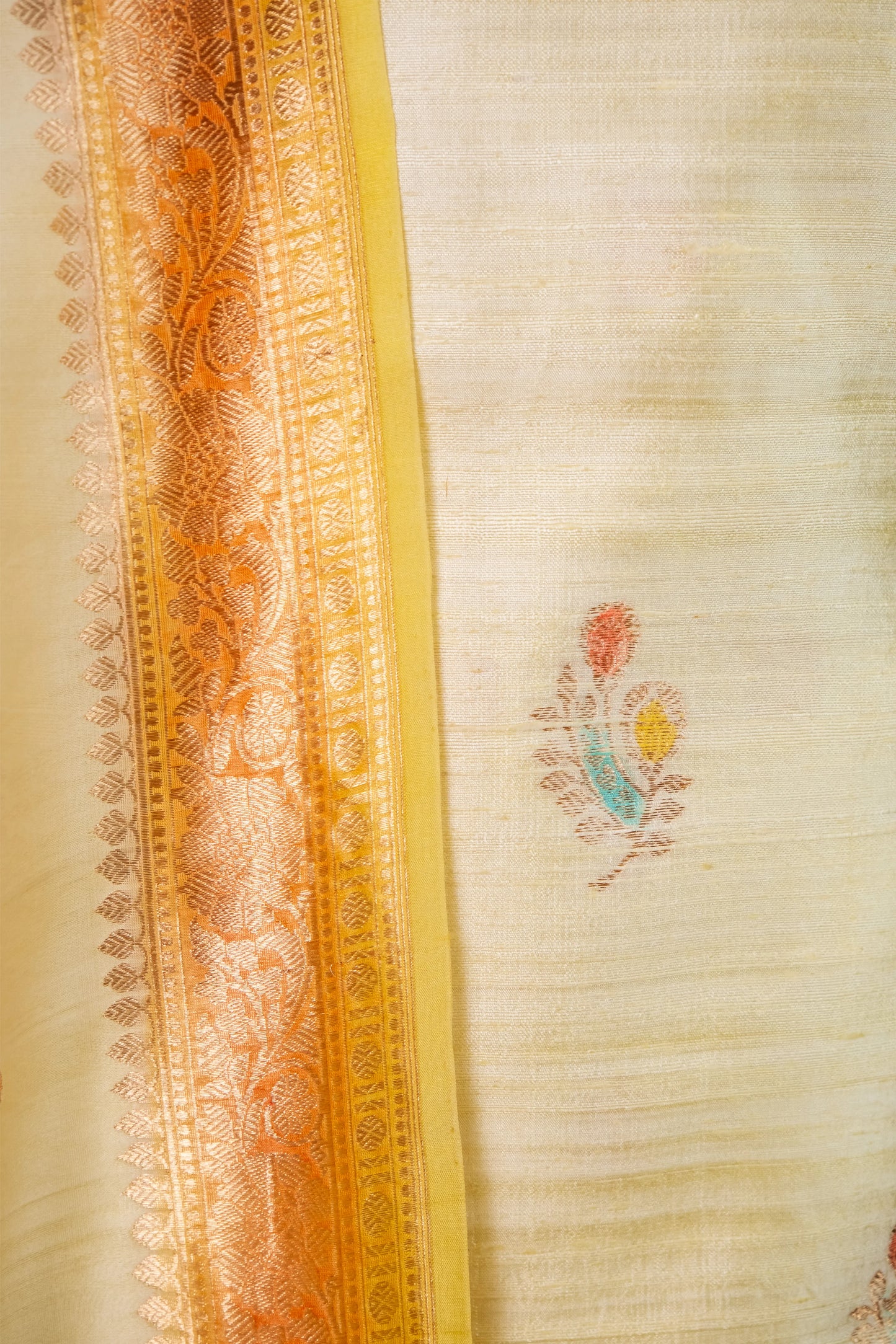 Lemon Yellow Handwoven Raw Silk suit