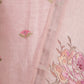 Light Pink Pure Linen Embroidered Suit