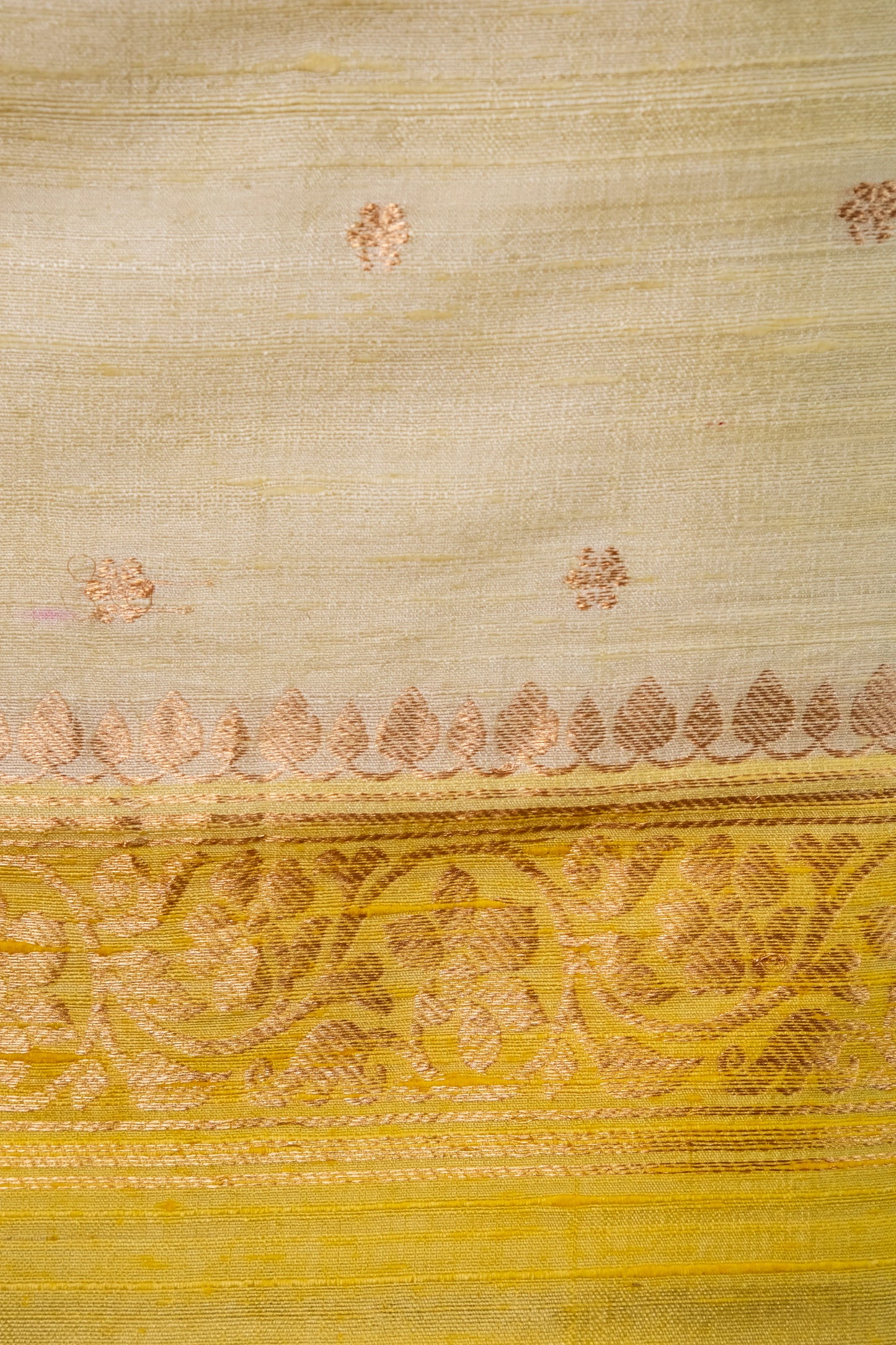 Lemon Yellow Handwoven Raw Silk suit