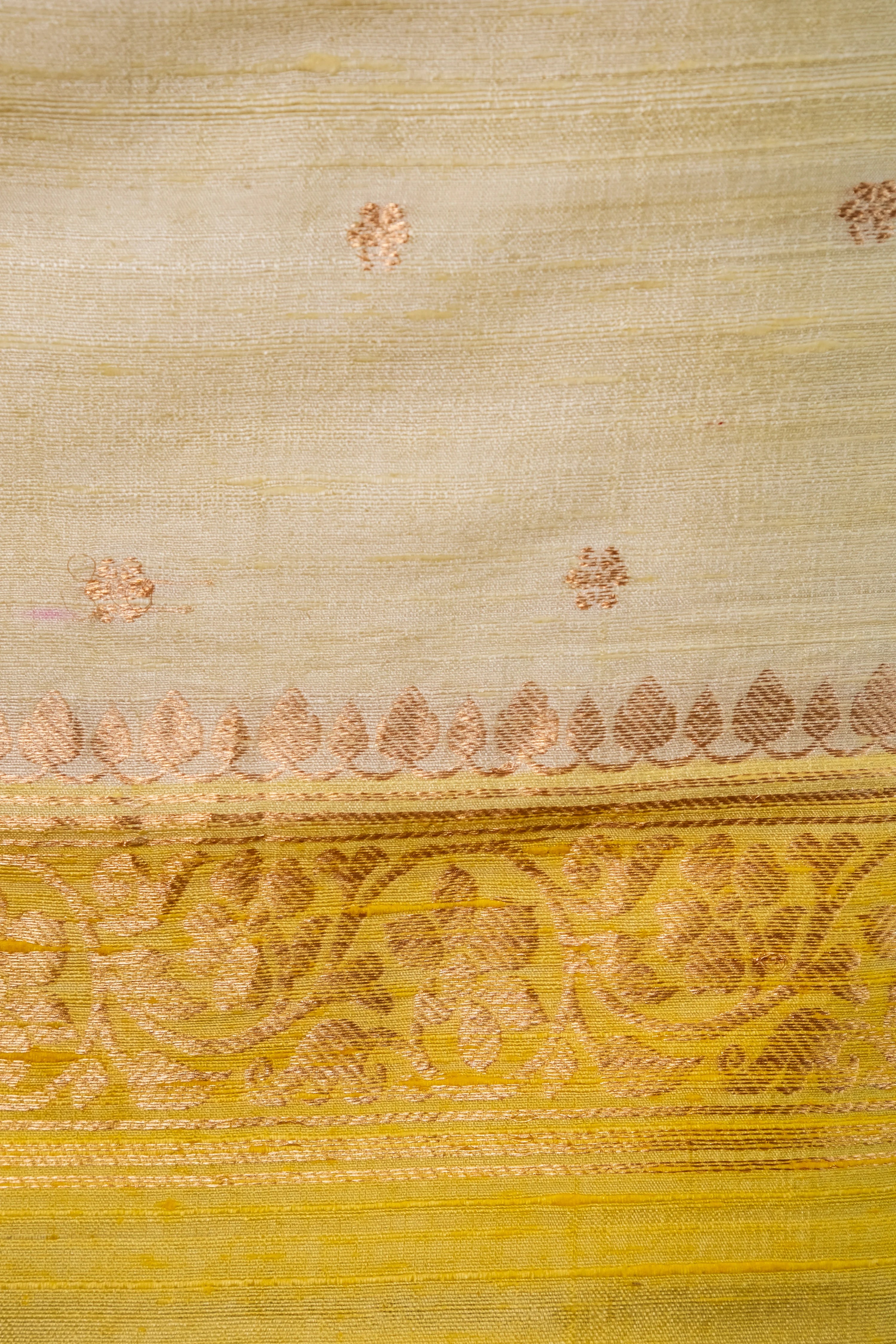 Lemon Yellow Handwoven Raw Silk suit