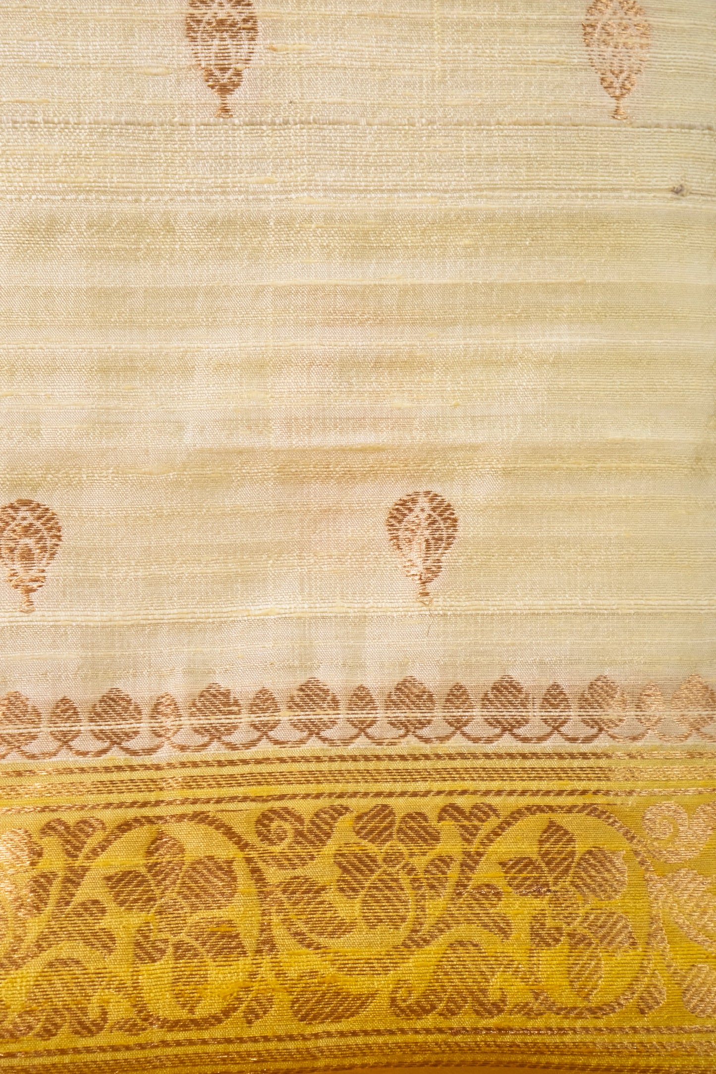 Lemon Yellow Handwoven Raw Silk suit