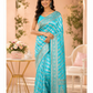 Firozi Blue Sona Rupa Ada Weaving Katan Silk Saree