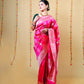 Rani pink sona rupa kadhwa katan banarasi silk saree