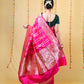 Rani pink sona rupa kadhwa katan banarasi silk saree