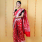 Sinduri Red Rupa Zari Katan Banarasi Silk Saree