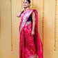 Crimson Pink Rupa Zari Katan Banarasi Silk Saree